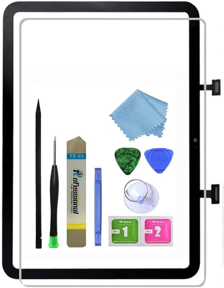 Zentop for iPad 10 10th Generation Screen Replacement Touch Digitizer Glass 10.9" 2022,for 10th Gen A2696 A2757 A2777 with Pre-Installed Adhesive,Tool Repair Kit - Image 1